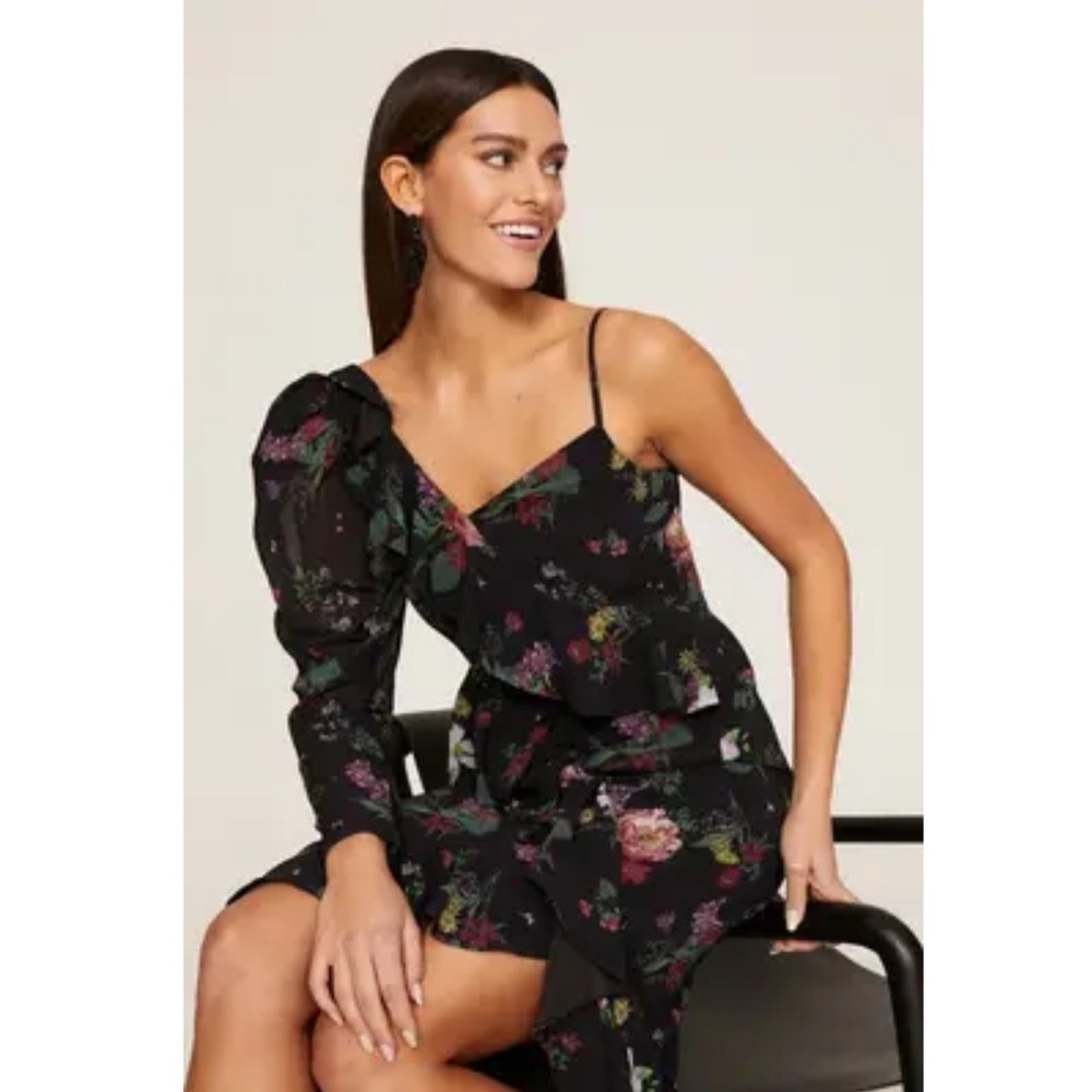 AMUR Pasqualena One Shoulder Dress